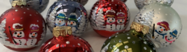 Vrolijke kerstballen
